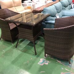 愛品館八千代店】ガーデンテーブル3点セット