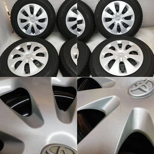 ＜スタッドレス・ホイール 4本＞ 195/65R15 ヨコハマタイヤ 70～80% 2018年製 15x6J トヨタ -100 ノア ヴォクシー　　　～横浜市旭区 ズーラシア近く～
