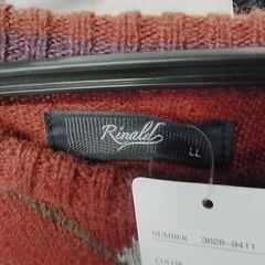 セール中につき、通常特価998円より半額の499円!　未使用　Rinald　リナルド　ニット　セーター　LLサイズ　メンズ　衣類　衣料品　洋服の画像