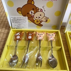 リラックマ スプーン、フォークセットの画像