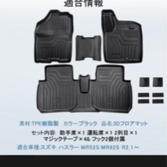 新型ハスラー　ゴムマットの画像