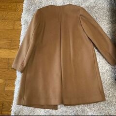 spick&span ライトブラウン　ノーカラーコートの画像
