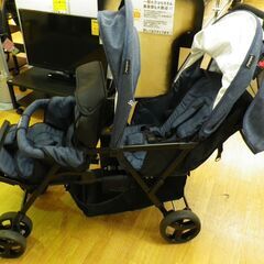 Seebaby ネウォックス 2人乗りベビーカー 折りたたみ 双子・年子に 両