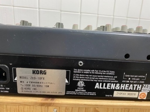オーディオミキサー　ALLEN&HEATH 
