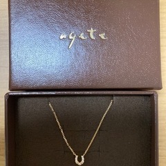 【バレンタインに間に合います】Agete 幸せ運ぶネックレスの画像