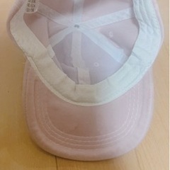 キッズキャップ くすみピンク スエードの画像