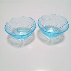 〈中古〉涼しげガラス食器 2点セット