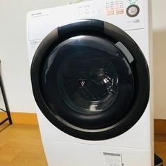 SHARP　ドラム式洗濯乾燥機6.0kg/3.0kg マンションサイズ 　ES-S60-WL