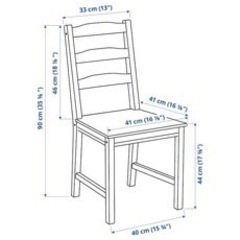 IKEA製　ヨックモック イス2脚セット　座面クッション付きの画像