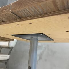 正方形テーブル 70cm　古材テーブル　ダイニングテーブル 足場板 無垢木 ＊８脚あります！の画像