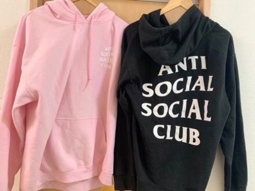 anti social social club パーカー2色セット