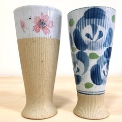 ビアグラス ペア 陶器 泡きめ細やか ビール 美味しくなる クリ...