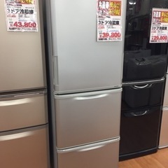 シャープ 3ドア冷蔵庫 350L SJ-W351E-S B10-02