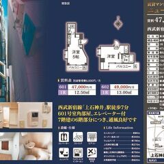 敷礼仲介ゼロ 2月フリーレント 2/10即入居可能 大家直接 1...