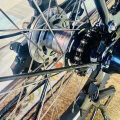 3380電動自転車ヤマハキッス２０インチ 黒ハイラックスRZN215使用アルミ265/70/16