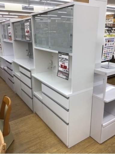 KN-37【ご来店頂ける方限定】松田家具　オープンダイニングボード　白