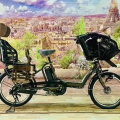 3334電動自転車ヤマハキッス超高性能モデル２０インチ　緑