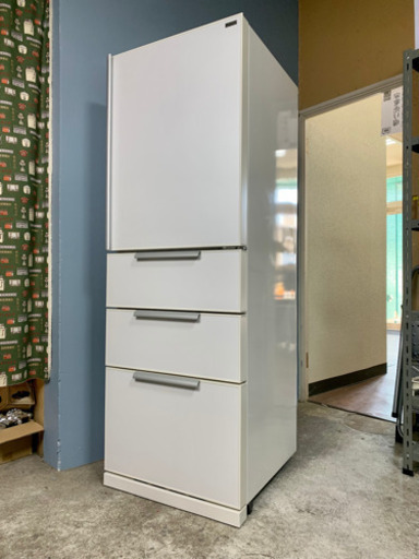 札幌市内配送無料 AQUA アクア 355L 4ドア冷凍冷蔵庫 AQR-SD36A(MW) 右開き 自動製氷