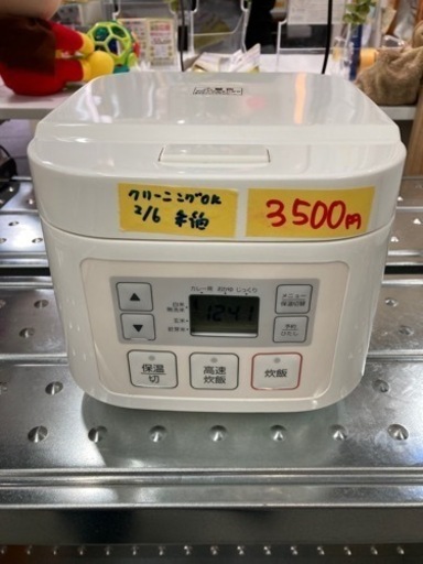【ニトリ】炊飯器3合マイコン　2017年製　6ヶ月保証付　クリーニング済　管理番号51002