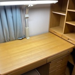 本棚・引き出し・椅子付き学習机