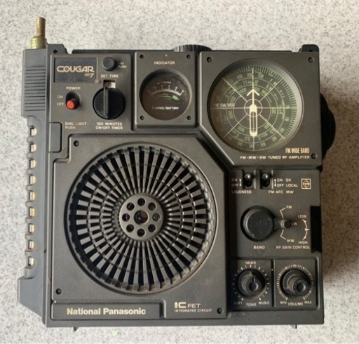 松下電器産業　クーガーNo.7　 RF-877　BCLラジオ　説明書あり