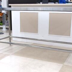 札幌市近郊配送/引取限定 メーカー不明 ステンレス作業台 幅150cm×奥行60cm×高さ78.5cm 厨房機器 業務用 キッチン用品 店舗用品 札幌市近郊配送/引取限定 メーカー不明 ステンレス作業台 幅