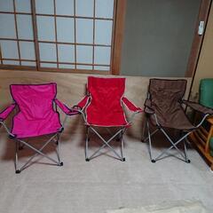 【商談中】アウトドア 折り畳みチェア3脚セットの画像