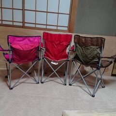 【商談中】アウトドア 折り畳みチェア3脚セットの画像