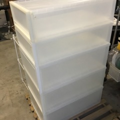プラスチック製　押入収納　５個セットの画像