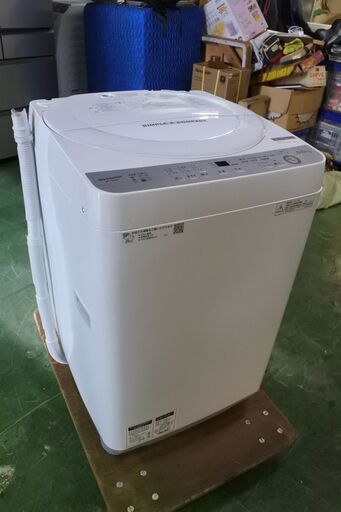 SHARP 18年式 ES-GE6B-W 6kg洗い 3kg簡易乾燥機能 エリア格安配達 単身サイズ 2*10
