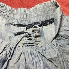 オリーブ デ オリーブ キュロットパンツ　ジーンズ　レースの画像