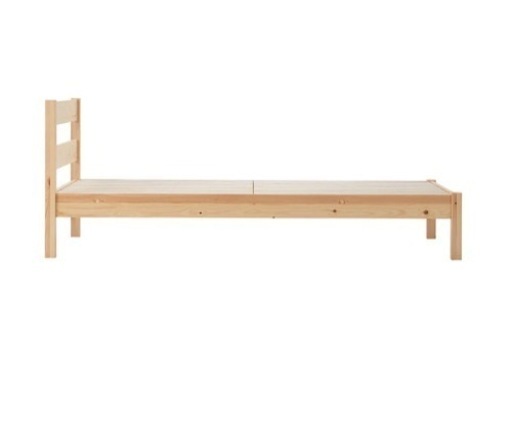 美品】無印良品 ベッドフレーム ベッド下収納2個付