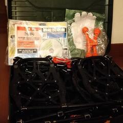  雪・凍結対策にオススメ！未使用品 ゴムタイプ車のチェーン 簡単装着×超硬グリップの画像