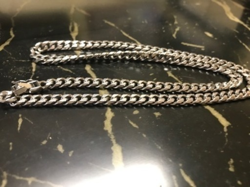 中古　プラチナ PT850 6面カット 喜平ネックレス 80g 50cm