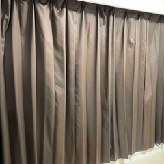 遮光カーテンダークブラウン180cm