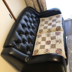 【無料】カリモク調　2名用ソファの画像