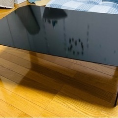 折りたたみテーブル　黒色　１人暮らしの画像