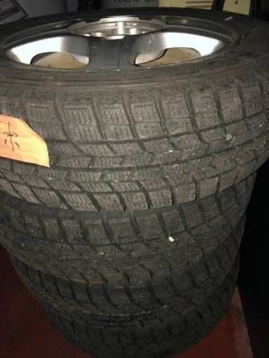 155\65r13アイスナビ6 バリ溝　イボ付　マルチホイール