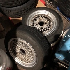 SSRメッシュ　13インチ5.5j 114.3 希少　タイヤ付の画像