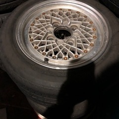 SSRメッシュ　13インチ5.5j 114.3 希少　タイヤ付