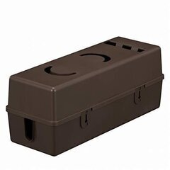 新品　電源タップ・コード収納ボックス（ブラウン）HS-A6BXA3-Tの画像