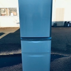 【送料無料】三菱ノンフロン冷凍冷蔵庫 MR-C34XL-W ③1088番 三菱✨ノンフロン冷凍冷蔵庫✨MR-C34XL-W ‼️