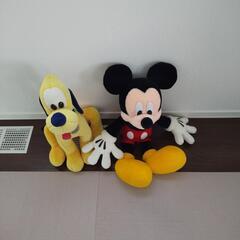 ミッキー、プルートぬいぐるみ