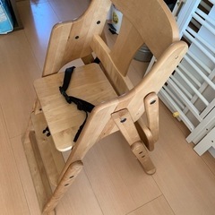 澤田木工所　折り畳み式　ベビーチェアの画像