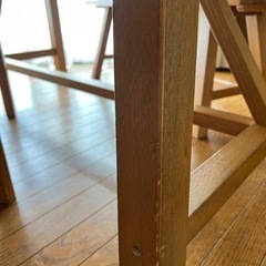 木目調ダイニングセット安く売ります！の画像