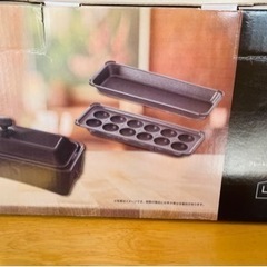 【新品】山善　2WAYスリムたこ焼き器の画像
