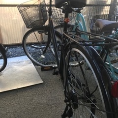黒い自転車です。(シティーバイク)