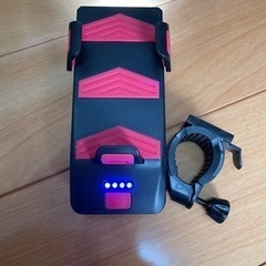スマホホルダー一体LEDサイクルライトの画像