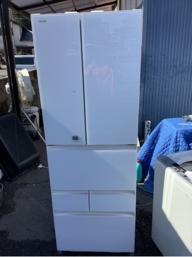 東芝　自動製氷付き両開き6ドア冷凍冷蔵庫　GR-J460FV  リサイクルショップ宮崎屋佐土原店　22.4.17F