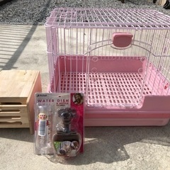 美品☆ うさぎ　ケージ　ピンク